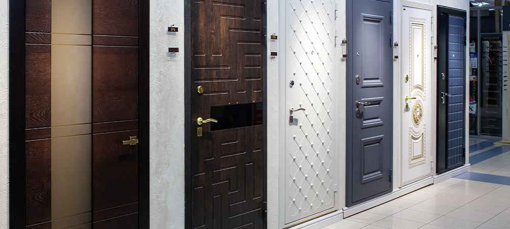 new doors in showroom