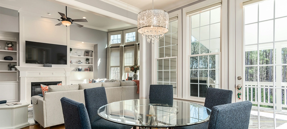 home interior view new windows